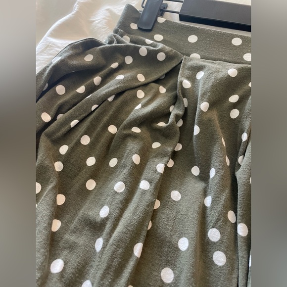 Green polka dot midi skirt - Picture 5 of 9